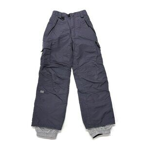 Turbine Boardwear‎ Snow Pants Cargo Gray Boys Youth Small Skiing Waterproof E408